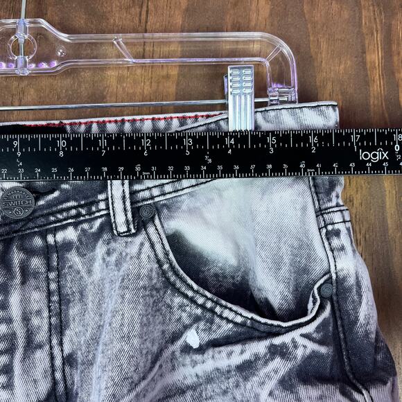 Switch Remarkable Mens Jeans Gray Slim Straight Distressed Y2K 34x34 (33x27) - Picture 6 of 10